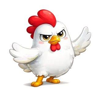 चिकन रोड मीडियम मोड — फ़ोकस्ड खड़ी मुर्गी